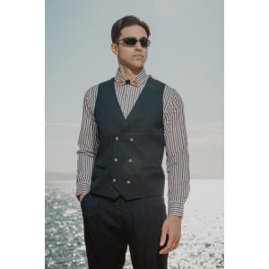 Γιλέκο Vittorio Palazzo μπλε