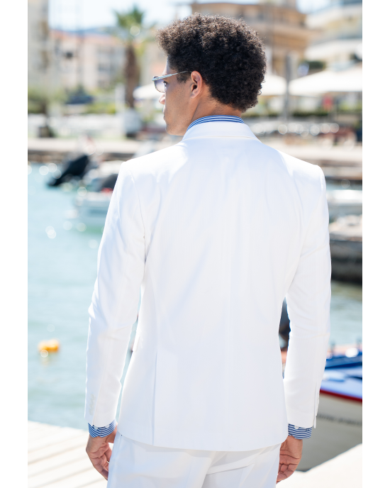 Σακάκι Black Papigion Macerino άσπρο ΣΑΚΑΚΙΑ