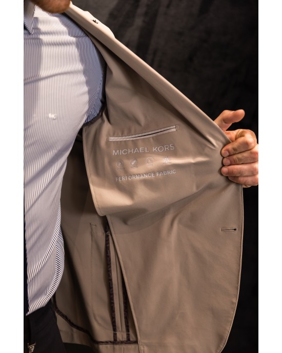 Σακάκι Michael Kors Performance μπεζ ΣΑΚΑΚΙΑ