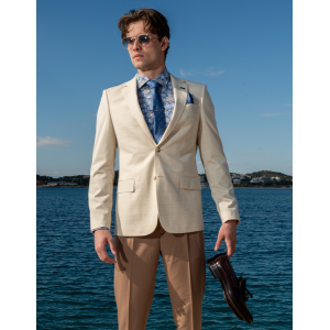 Σακάκι Black Papigion Napoli μπεζ