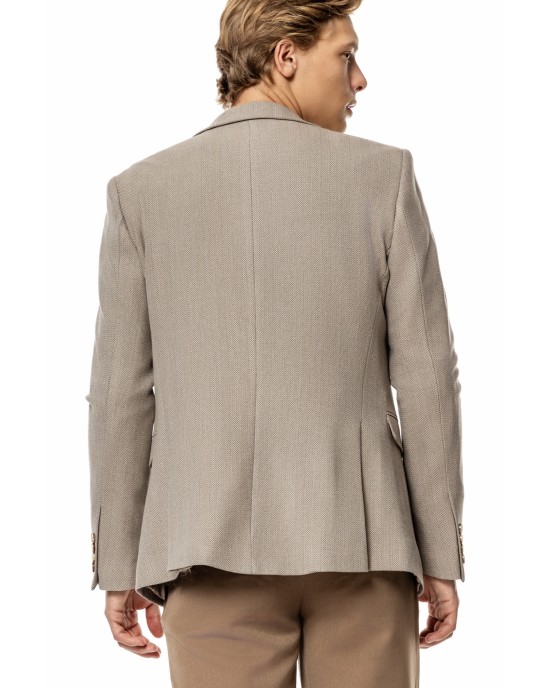 Σακάκι Vittorio Lucito μπεζ ΣΑΚΑΚΙΑ