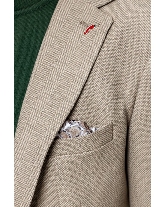 Σακάκι Vittorio Lucito μπεζ ΣΑΚΑΚΙΑ