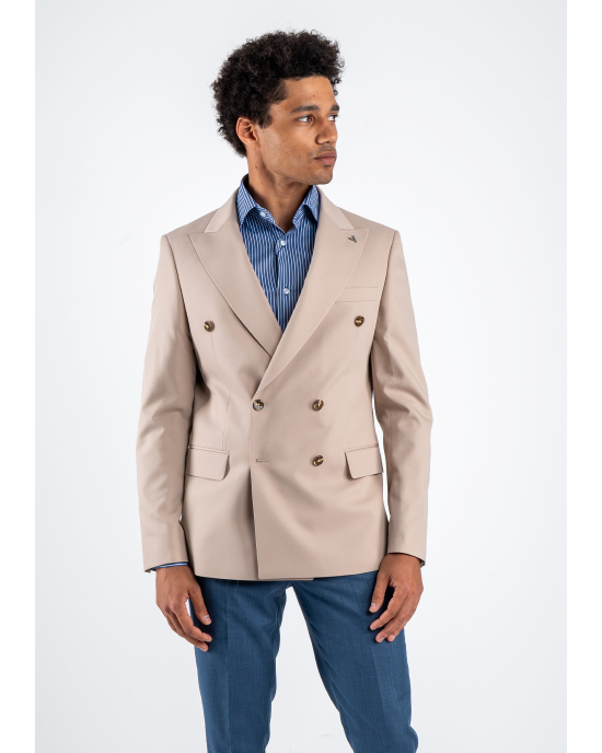 Σακάκι Vittorio Verona μπεζ ΣΑΚΑΚΙΑ