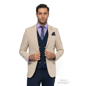 Σακάκι Black Papigion μπεζ