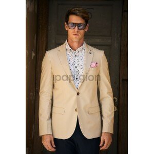 Σακάκι Vittorio Rossi μπεζ Σακάκι Vittorio Rossi μπεζ