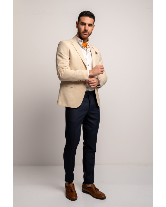 Σακάκι Black Papigion Treviso Wool μπεζ ΣΑΚΑΚΙΑ