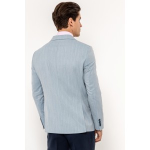 Σακάκι Vittorio Florida γαλάζιο με άσπρη ρίγα