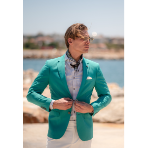 Σακάκι Vittorio Rossi πράσινο μέντας