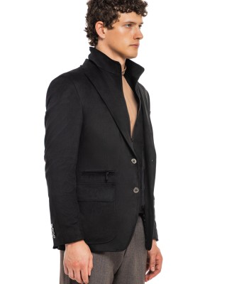 Σακάκι Karl Lagerfeld μαύρο