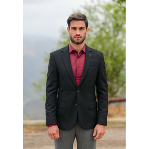 Σακάκι Black Papigion μαύρο Σακάκι Black Papigion μαύρο