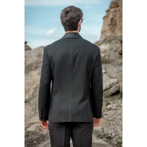 Σακάκι Hugo μαύρο