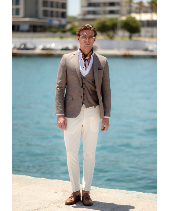 Σακάκι Vittorio Tropical μπεζ ΣΑΚΑΚΙΑ