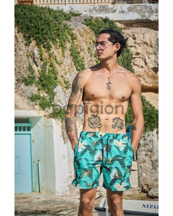 Μαγιό Superdry πράσινο Μαγιό Superdry πράσινο