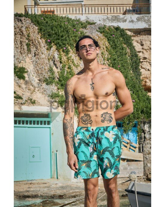 Μαγιό Superdry πράσινο Μαγιό Superdry πράσινο