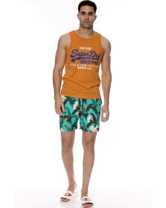 Μαγιό Superdry πράσινο Μαγιό Superdry πράσινο