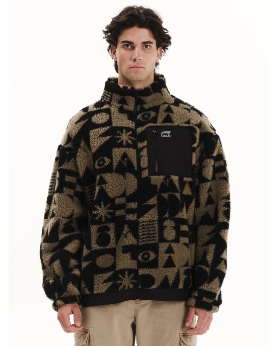 Ζακέτα Emerson καφέ CASUAL