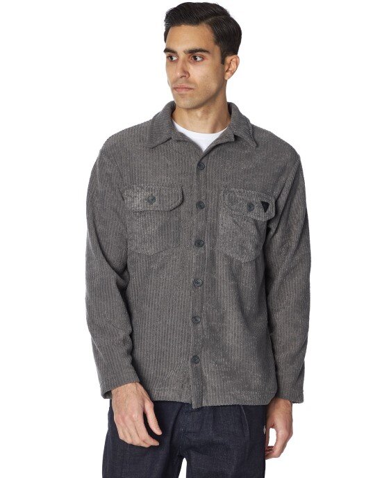 Πουκάμισο Overshirt Rebel γκρι SLIM FIT