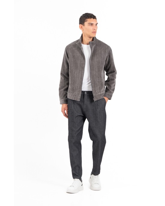 Ζακέτα Vittorio Robbio γκρι CASUAL