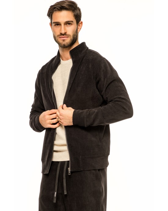 Ζακέτα Vittorio μαύρη CASUAL