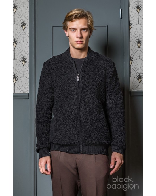 Ζακέτα Vittorio μαύρη CASUAL