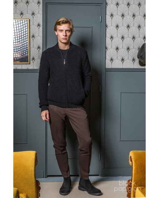 Ζακέτα Vittorio μαύρη CASUAL