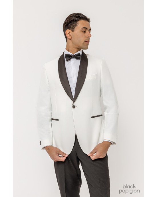 Κοστούμι Michael Kors Tuxedo Shawl άσπρο SLIM FIT