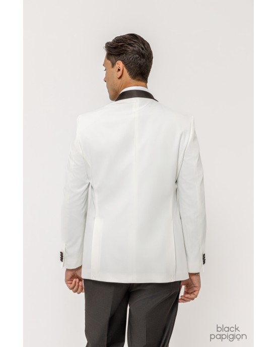 Κοστούμι Michael Kors Tuxedo Shawl άσπρο SLIM FIT