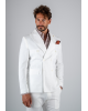 Κοστούμι Over/D άσπρο SLIM FIT
