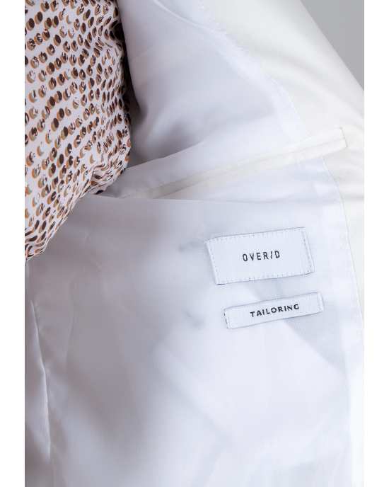 Κοστούμι Over/D άσπρο SLIM FIT