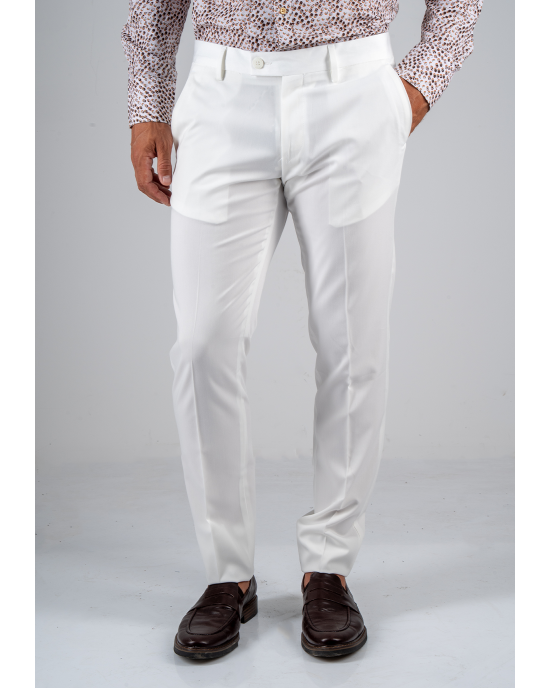Κοστούμι Over/D άσπρο SLIM FIT