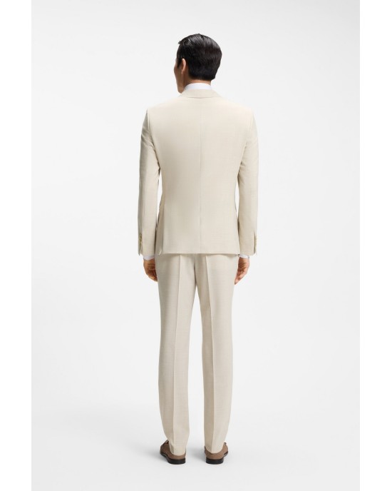 Κοστούμι Boss μπεζ SLIM FIT