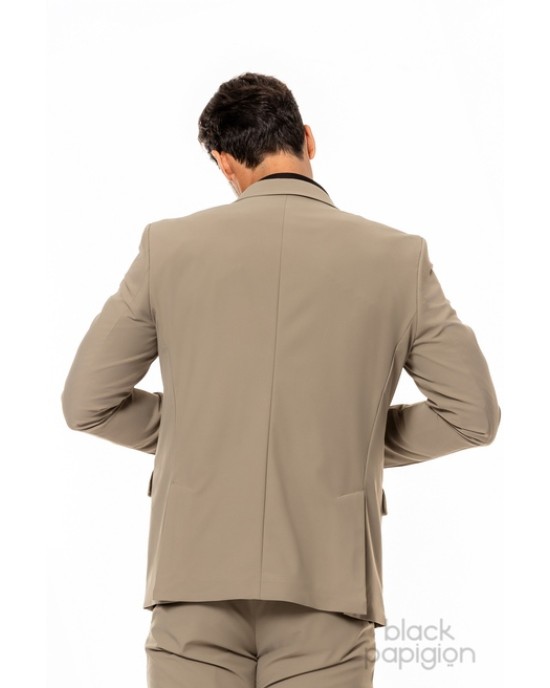 Κοστούμι Vittorio Azzuro μπεζ SLIM FIT