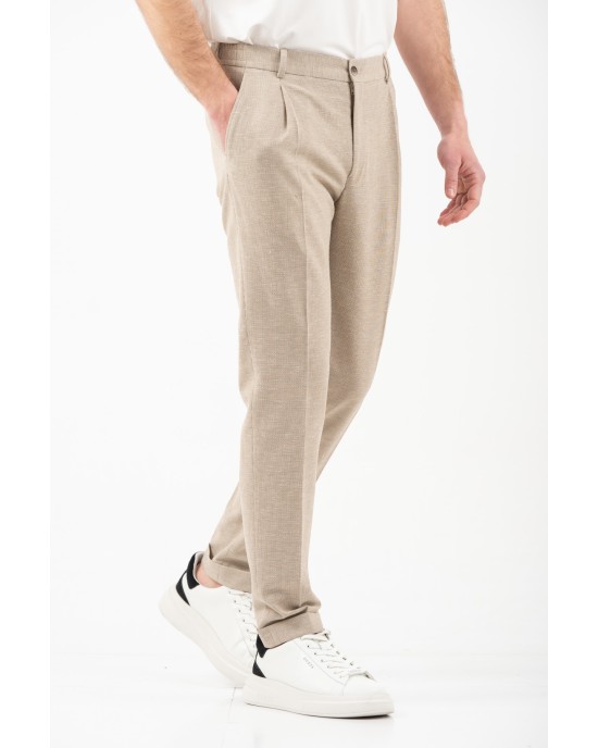 Κοστούμι Vittorio Barozi μπεζ SLIM FIT