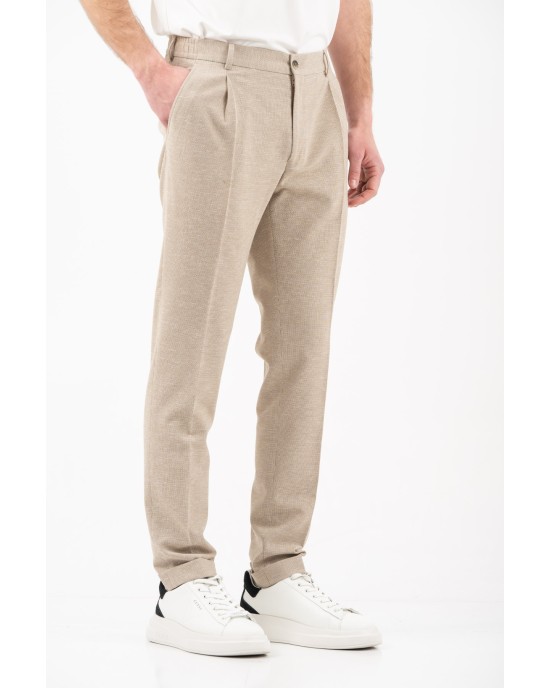 Κοστούμι Vittorio Barozi μπεζ SLIM FIT