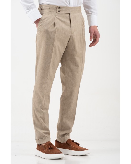 Κοστούμι Vittorio Veronese μπεζ SLIM FIT