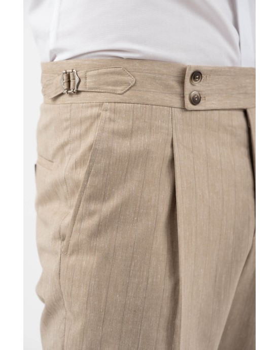 Κοστούμι Vittorio Veronese μπεζ SLIM FIT