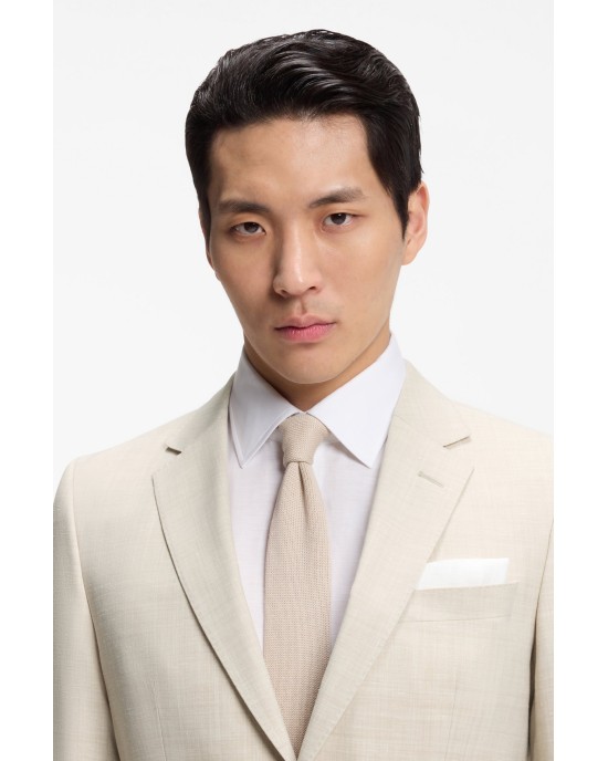 Κοστούμι Hugo μπεζ SLIM FIT