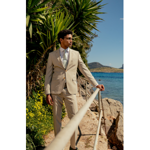 Κοστούμι Hugo μπεζ