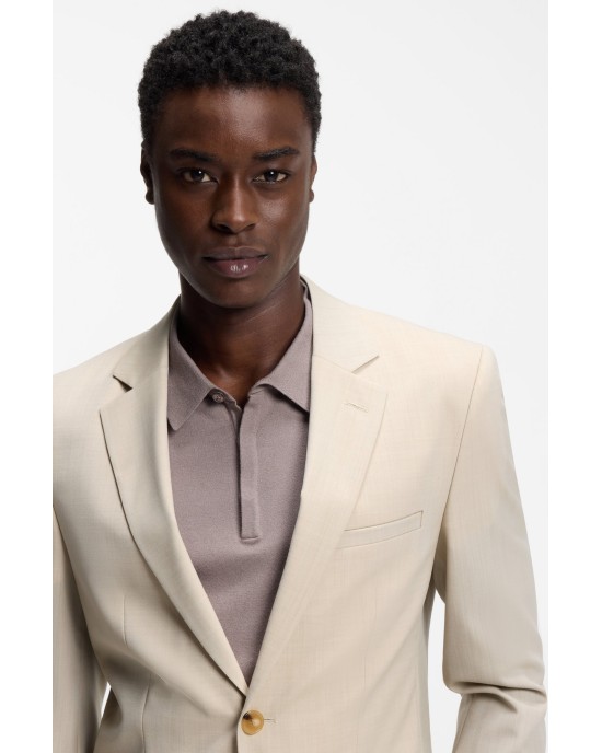 Κοστούμι Hugo μπεζ SLIM FIT