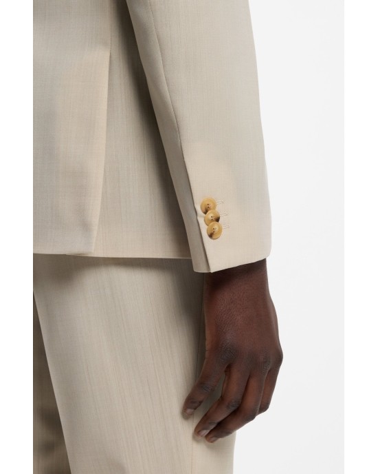 Κοστούμι Hugo μπεζ SLIM FIT