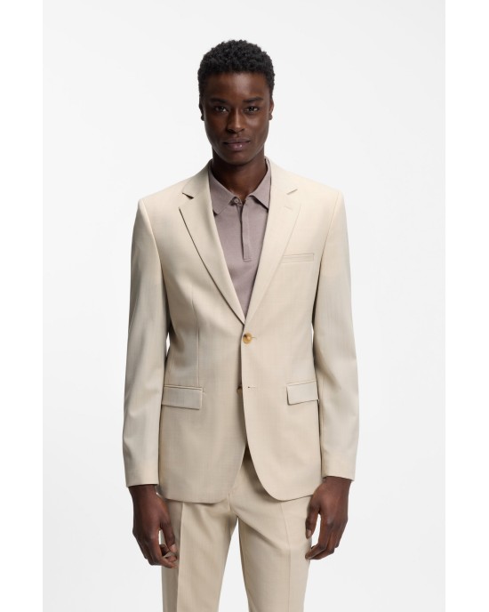 Κοστούμι Hugo μπεζ SLIM FIT