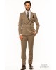 Κοστούμι Black Papigion μπεζ SLIM FIT