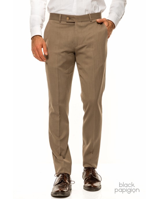 Κοστούμι Black Papigion μπεζ SLIM FIT