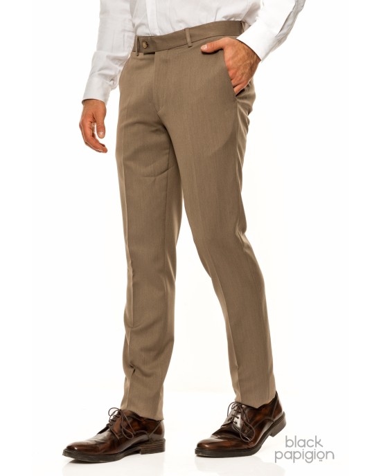 Κοστούμι Black Papigion μπεζ SLIM FIT