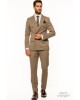 Κοστούμι Black Papigion μπεζ SLIM FIT