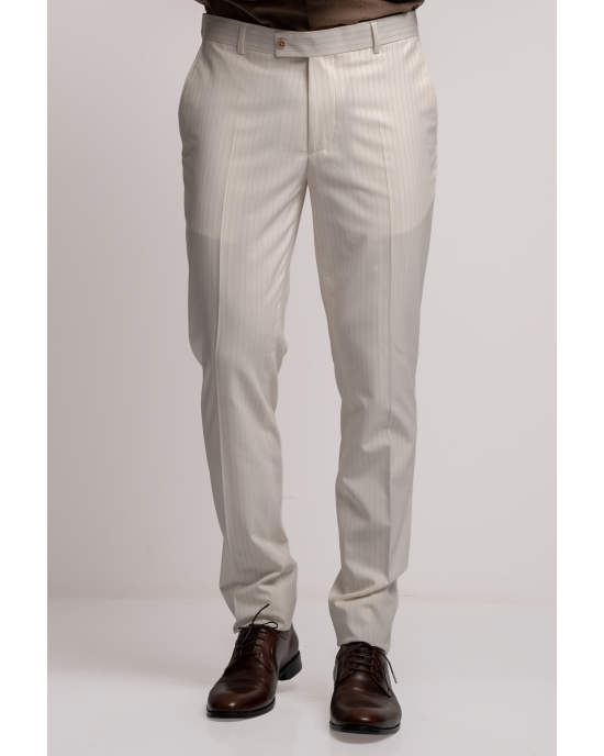 Κοστούμι Black Papigion μπεζ SLIM FIT