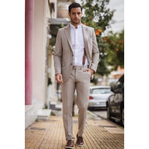 Κοστούμι Vittorio Digio μπεζ Κοστούμι Vittorio Digio μπεζ