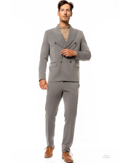 Κοστούμι Over/D γκρι SLIM FIT