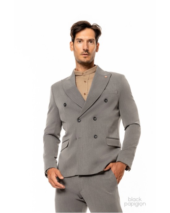 Κοστούμι Over/D γκρι SLIM FIT
