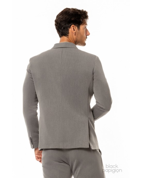 Κοστούμι Over/D γκρι SLIM FIT